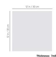 📐 набор из 15 листов материала для шаблонов из белого миляра толщиной 7 мил. - идеальны для шаблонов, размер 12 x 12 дюймов. логотип