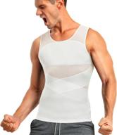 tailong men's compression shirt: ultimate body shaper slimming vest for tight tummy - underwear tank top logo