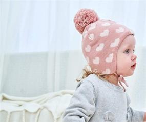 img 3 attached to 🧸 Children's Fleece Earflap Knit Hat - Essential Winter Accessories for Girls in Chilly Weather