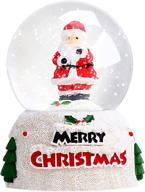 🌟 christmas snow globe: color changing glitter crystal ball for decorations – perfect lighted gifts for kids during the holiday season logo