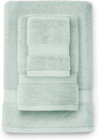 img 1 attached to 🚿 Premium Microdry Bath Towel – 100% Cotton, Enhanced Airsoft Technology, 30"x56", Seaglass