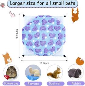 img 3 attached to 🐾 Small Animal Hanging Hammock - 2 Pack- Guinea Pig, Rat, Hamster, Ferret, Chinchilla, Parrot, Sugar Glider, Squirrel Play Toy Bed