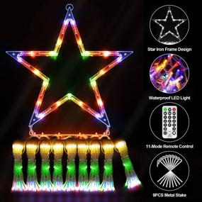 img 3 attached to Outdoor Christmas Decorations 344 LED Star Lights Easy Installation &Amp