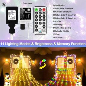 img 2 attached to Outdoor Christmas Decorations 344 LED Star Lights Easy Installation &Amp