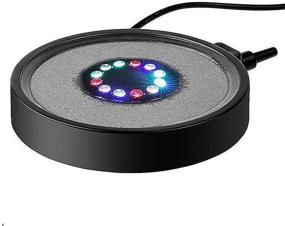 img 4 attached to Shleyqin RGBW LED Aquarium Air Bubble Light - Multi-Colored Fish Tank Air Stone Disk Lamp for Fish Tanks and Fish Ponds (12 LEDs)