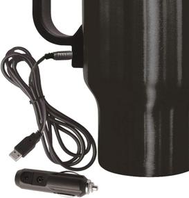 img 3 attached to 🥤 Brentwood CMB-16B Portable 12V Heated Travel Mug - 16oz Stainless Steel, Black