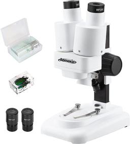 img 4 attached to AOMEKIE Stereo Microscope for Kids and Students 20-40X with 10Pcs Slides, Insect Specimen, LED Light Source, and Wide Field Eyepiece