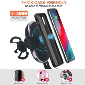 img 1 attached to 📲 ZC GEL Wireless Car Charger Mount, Qi Fast Charging Auto-Clamp Windshield Dashboard & Vent Car Phone Holder for All QI-Enabled Phones