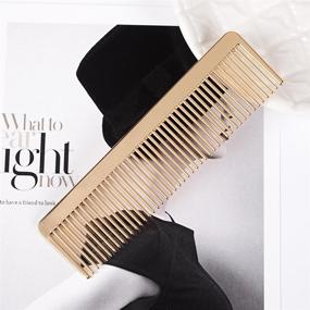 img 3 attached to 🔶 Grtdrm Portable Metal Comb: Stylish Pocket-Sized Golden Hair Comb for Women, Men & Unisex