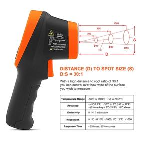 img 1 attached to Infrared Thermometer HOLDPEAK HP 2732 Pyrometer Thermometer
