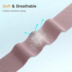 img 2 attached to 🌹 Rose Gold Stainless Steel Metal Mesh Magnetic Band Bracelet Strap Replacement for Fitbit Versa/Versa Lite SE - ZWGKKYGYH Compatible with Fitbit Versa and Versa 2 Bands, Small - Women Men