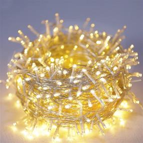 img 4 attached to 🎄 kemooie 500 LED Christmas Lights: Versatile Outdoor Fairy Lights for Memorable Christmas, Wedding, and Party Decorations - Waterproof, 8 Lighting Modes, 164FT String (Warm White)