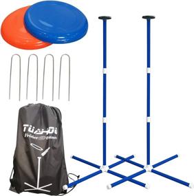 img 4 attached to TUAHOO Outdoor Games for Adults Kids - Family Fun Yard Games | Bottle Frisbee Throwing Game - Flying Disc Toss Game for Backyard, Lawn, and Beach