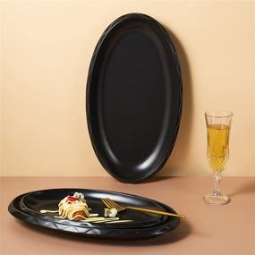 img 2 attached to 🍽️ Porcelain Platter Serving: Ideal for Appetizers and Desserts