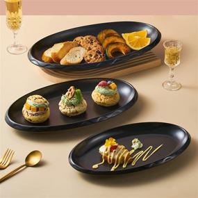 img 1 attached to 🍽️ Porcelain Platter Serving: Ideal for Appetizers and Desserts