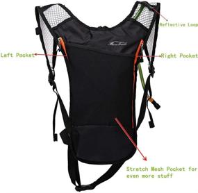 img 3 attached to 🎒 Baen Sendi Hydration Pack with 2L Backpack Water Bladder - Perfect Gear for Outdoor Sports: Running, Hiking, Camping, Cycling, Skiing