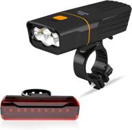 🚲 big mash 2022 upgraded usb rechargeable bike light set - eco-friendly, waterproof, 1000 lumens - front and back led bicycle lights for night riding adults and kids logo