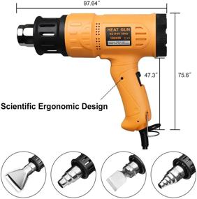 img 1 attached to 🔥 SEEKONE Heat Gun Hot Air: Powerful and Versatile Heating Tool for Various Applications