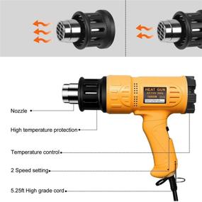 img 3 attached to 🔥 SEEKONE Heat Gun Hot Air: Powerful and Versatile Heating Tool for Various Applications
