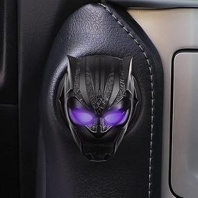 img 2 attached to 🐾 Enhance Your Car's Style with the Black Panther Push to Start Button Cover - Anti-Scratch Ignition Protection & Universal Decoration Ring (1 Pc)