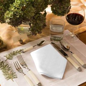 img 3 attached to 💎 Ultimate Elegance: Lukeville Luxury Linen Napkins for Unparalleled Comfort and Style