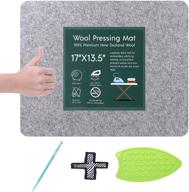 🧵 lauterye 17x13.5 wool pressing mat for quilting - premium 100% new zealand wool - smooth, clean, portable, durable ironing pad logo