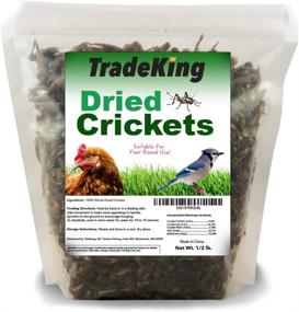img 4 attached to 🦗 TradeKing Natural Dried Crickets - Premium Food for Bearded Dragons, Birds, Chicken, Fish, Reptiles - 8 oz Resealable Bag | Veterinary Certified