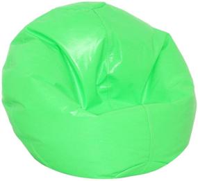 img 3 attached to Vibrant Wet Look Vinyl Bean Bags for 🌈 Jr. Children by American Furniture Alliance - Neon Colors!