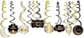 img 1 attached to 🎉 Elevate Your Eid Celebration with Kristin Paradise 30Ct Mubarak Hanging Swirl Decorations: Stunning Ramadan Kareem Theme for Home, Unforgettable Paper Party Supplies for Kids and Adults