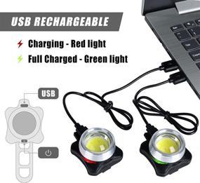 img 3 attached to Powerful Waterproof Bike Light Set – Rechargeable COB Bicycle Lights Front and Rear 2Pack | Lightweight, Instant Install Fit for All Bikes | Compatible with Running, Road Bikes…