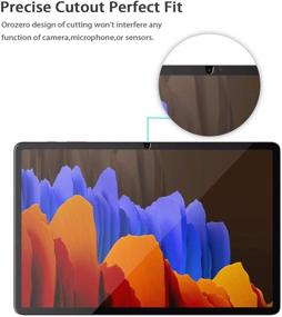 img 1 attached to 📱 TANTEK 2-Pack Tempered Glass Screen Protector for Samsung Galaxy Tab S7 Plus (SM-T970/T975, 2020) - Ultra Clear, Anti-Scratch, Bubble-Free, S-Pen Compatible