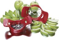 🍎 effortless apple coring and slicing: discover the amco dial-a-slice adjustable apple corer and slicer logo