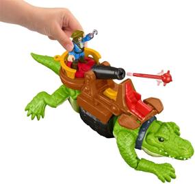 img 3 attached to Fisher Price Imaginext Walking Croc Pirate: The Ultimate Adventure Toy for Kids