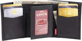 img 3 attached to 💼 Levis Men's Trifold Wallet with Window - Men's Accessories and Wallets, Card Cases, Money Organizers