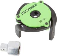 🔧 oemtools 25101: adjustable magnetic 3-jaw oil filter wrench – green, 2.4"-3.6" diameter, fits 3/8"-1/2" drive adapter, enhanced grip with magnets logo