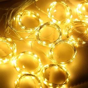 img 1 attached to 🌟 ZHEWEN Curtain Lights 300 LED 9.8 x 9.8Ft Warm White Fairy Lights: Perfect for Wall Decoration, Girls Bedroom, Indoor/Outdoor Christmas Party! Remote Control & 8 Lighting Modes Included!