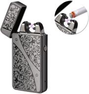 kivors rechargeable windproof arc lighter: flameless electronic plasma double arc ignitor logo