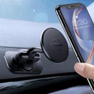📱 floveme magnetic phone holder for car - hands-free dashboard mount [360° rotation] - super adhesive 3m - compatible with all smartphones, iphones - cell phone mount for car logo