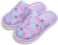 🦄 memon boys girls house slippers: cute cartoon animal unicorn/dinosaur, memory foam comfort, non-slip toddler home shoes logo