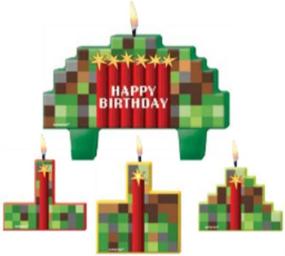 img 4 attached to 🎉 Pixel Perfect Party: Amscan TNT Pixelated Party Birthday Candle Set Takes the Celebration to the Next Level