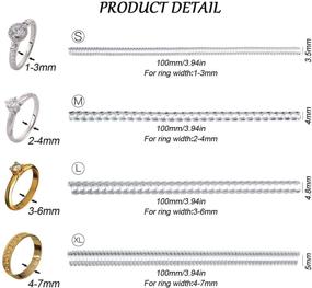 img 2 attached to 🔧 Efficient Solution: 40 Piece Invisible Ring Size Adjuster Set - Silicone Ring Guard Reducer & Spacer for Loose or Thin Rings in 4 Sizes