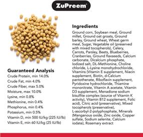 img 2 attached to Premium ZuPreem Natural Pellets Bird Food - Daily Nutrition for Medium Birds: Ideal for Cockatiels, Quakers, Lovebirds, Small Conures - Made in USA