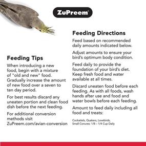 img 3 attached to Premium ZuPreem Natural Pellets Bird Food - Daily Nutrition for Medium Birds: Ideal for Cockatiels, Quakers, Lovebirds, Small Conures - Made in USA