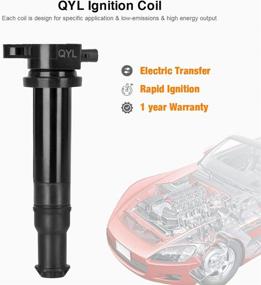 img 3 attached to 🔥 Набор из 4 заменяемых катушек зажигания QYL для Hyundai Accent/Kia Rio Rio5/Dodge Attitude UF499 27301-26640 C1543 - Лучшее предложение