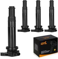 🔥 qyl pack of 4 ignition coil replacement for hyundai accent/kia rio rio5/dodge attitude uf499 27301-26640 c1543 - best deal logo