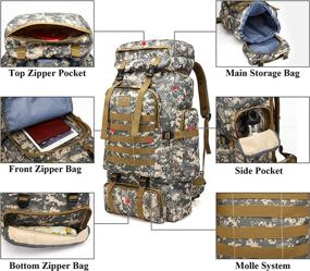 img 1 attached to 🎒 Waterproof Rucksack for Camping – Vaupan Backpack