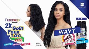 img 1 attached to SOFT WAVY FAUX LOC 4 Pack