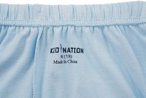 img 1 attached to 🏻 Kid Nation Lightweight Elastic Drawstring Girls' Clothing: Comfortable & Active Wear for Kids