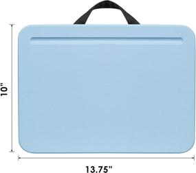 img 1 attached to 🔵 LapGear Compact Lap Desk - Alaskan Blue - Fits up to 13.3 Inch Laptops - Pack of 12 - Style No. 43003: Portable & Ergonomic Surface for Laptop Users