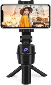 img 4 attached to 📸 270° Rotation Auto-Tracking Selfie Stick for Vlog Shooting, Live Streaming – No APP Needed – Face & Body Tracking Camera Mount Holder for iPhone & Android